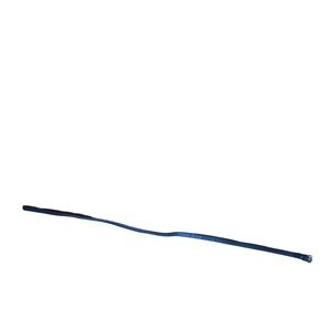 Textured Black Half Inch Narrow belt, size small